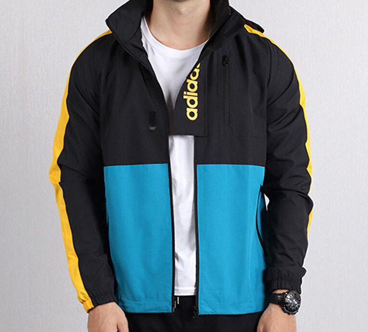 Мужская куртка adidas neo M Cs wb 2 (черная) — фото 4