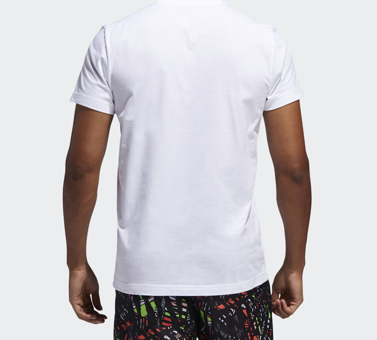 Мужская футболка adidas T (белый) — фото 5