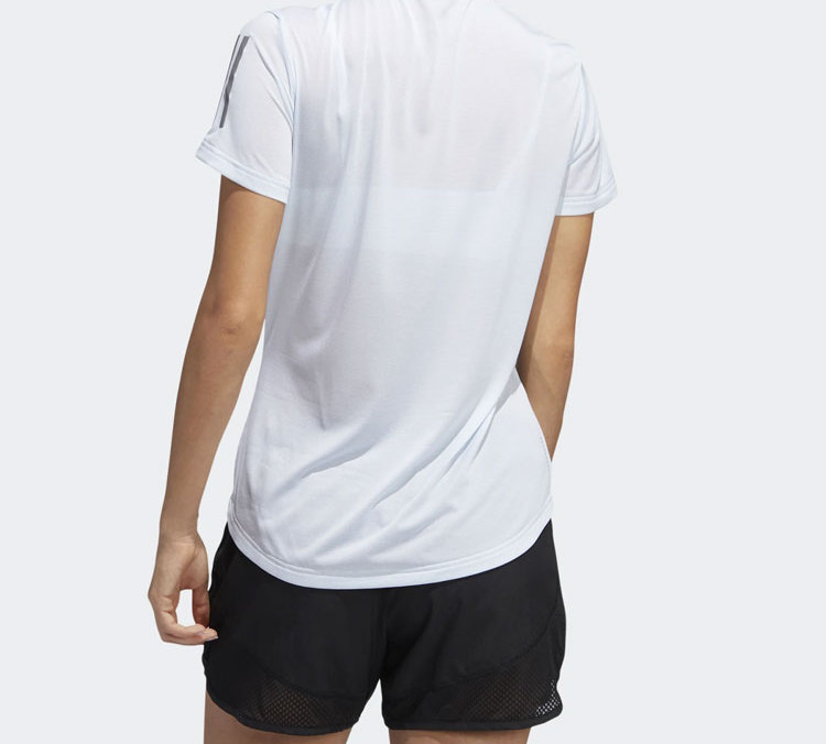 Женская футболка adidas OWN THE RUN TEE (небесно-голубая) — фото 5