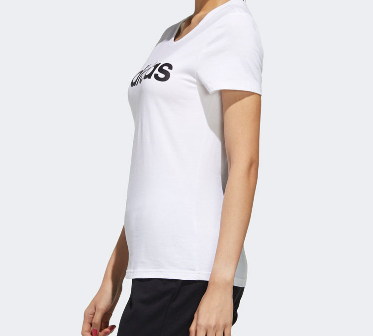 Женская футболка adidas neo W Esntl Lg T 1 T (белый) — фото 5
