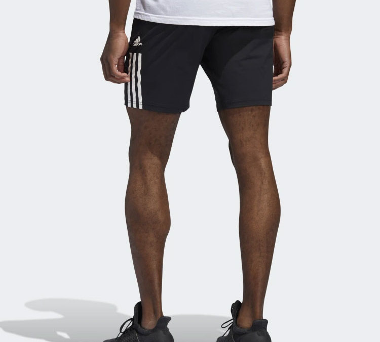 Мужские штаны adidas M Short 3S Slim (черные) — фото 4