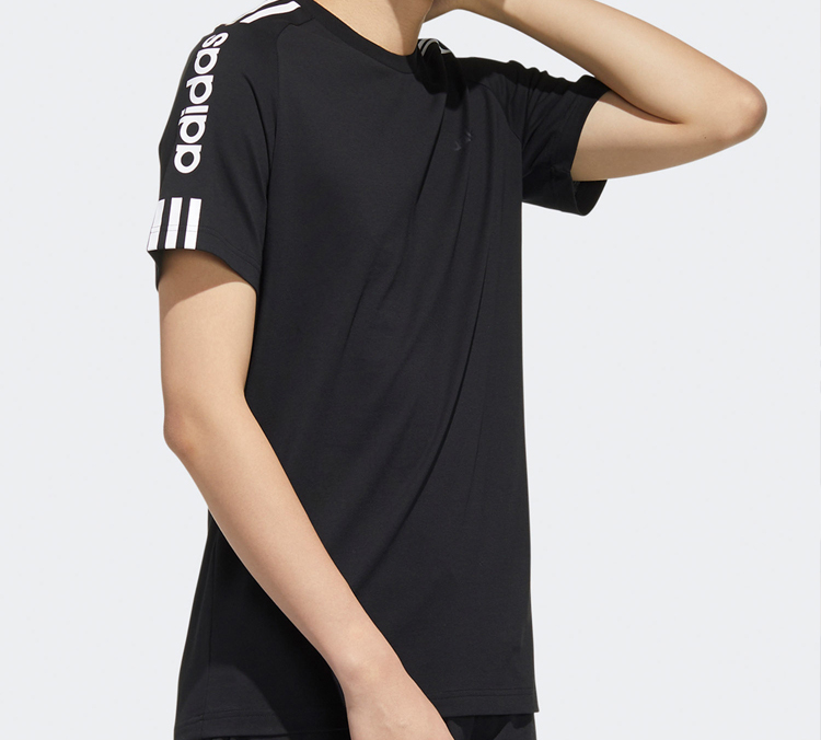 Мужская футболка adidas neo (черная) — фото 5