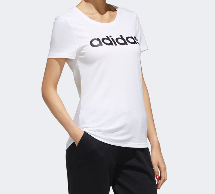 Женская футболка adidas neo W Esntl Lg T 1 T (белый) — фото 4