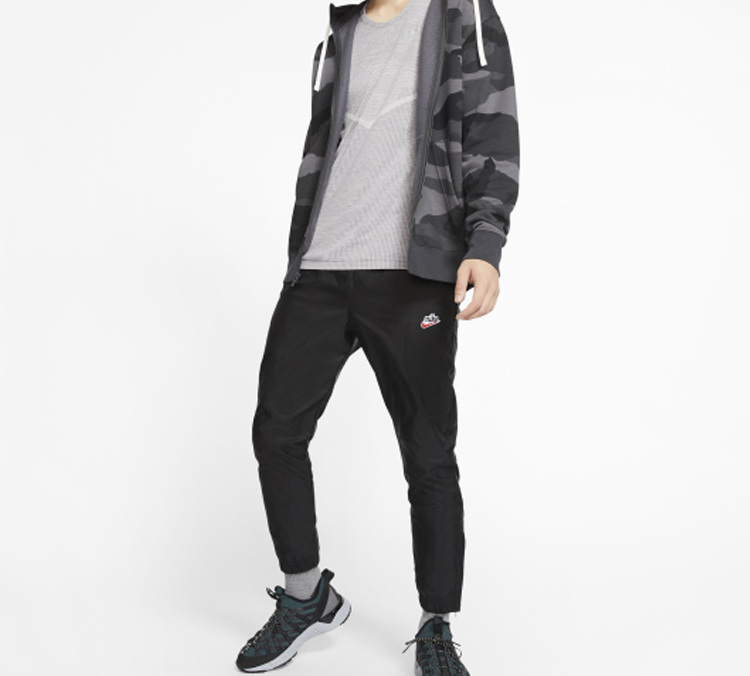 Мужские штаны Nike Sportswear Windrunner (черные) — фото 6