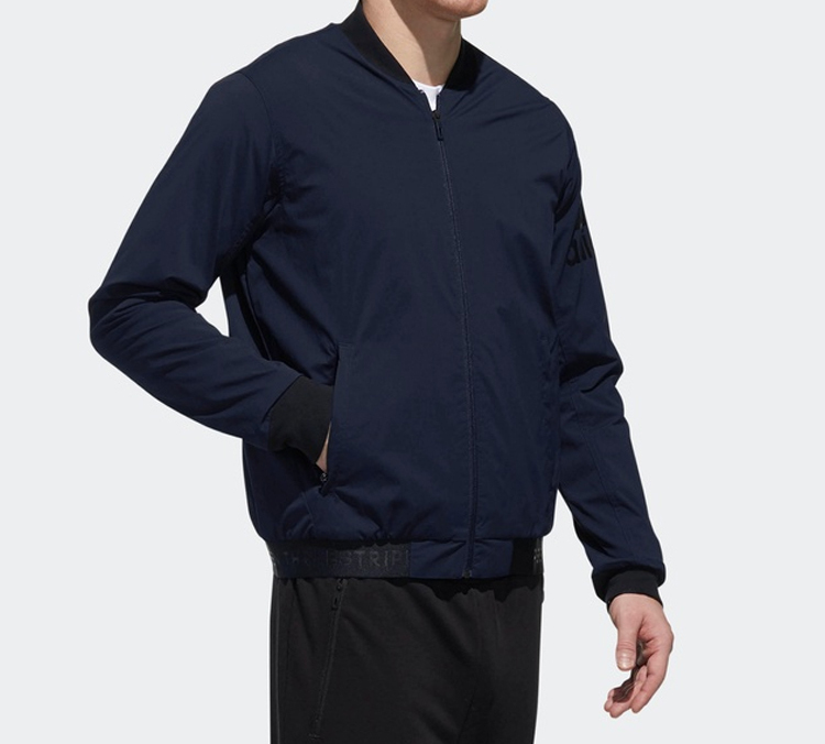 Мужская куртка adidas Bomber Jacket (синяя) — фото 6