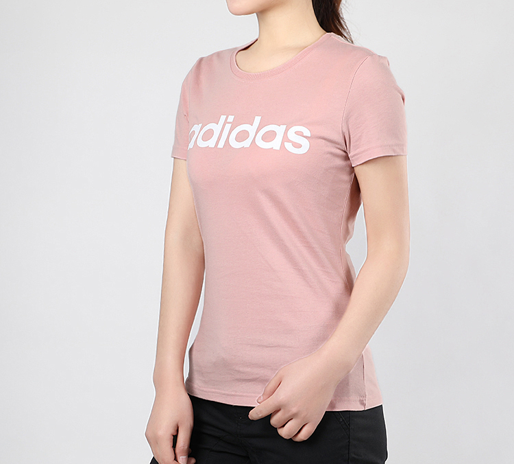 Женская футболка adidas neo (розовый) — фото 6