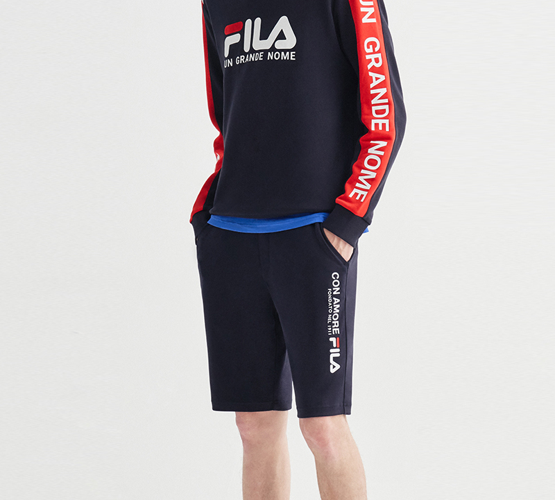 Мужские шорты FILA Logo (синие) — фото 5