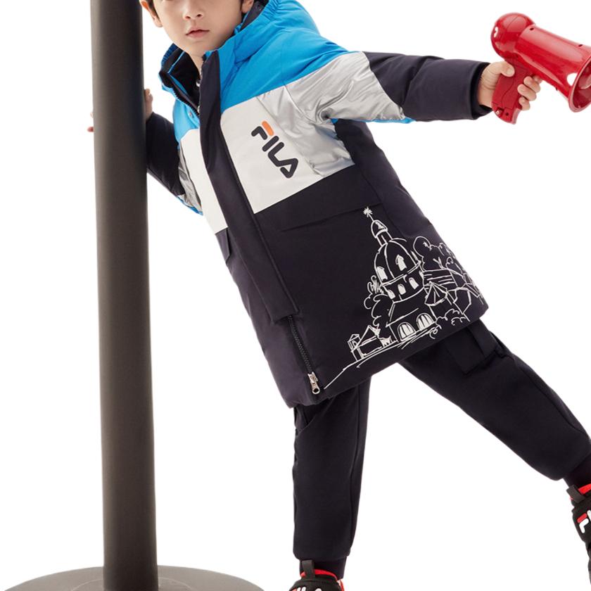 Куртка Fila KIDS WHITH LINE (синий) — фото 5