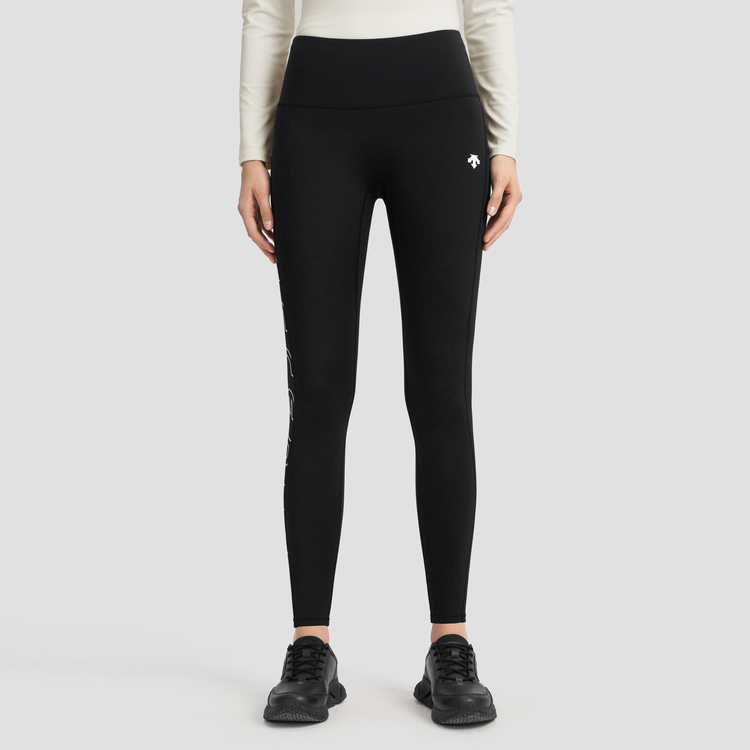 DESCENTE Training Sports Pants Women’s Black Thickened And Fleece Lined
