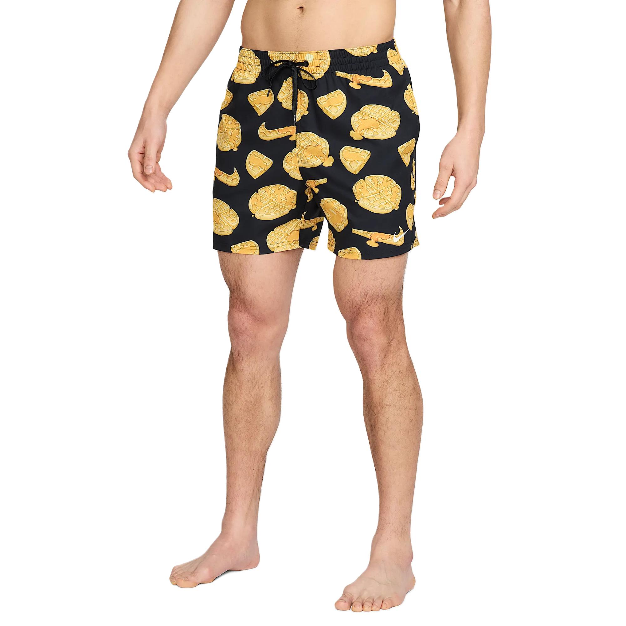Nike Beach Shorts Men’s Black/Yellow Color
