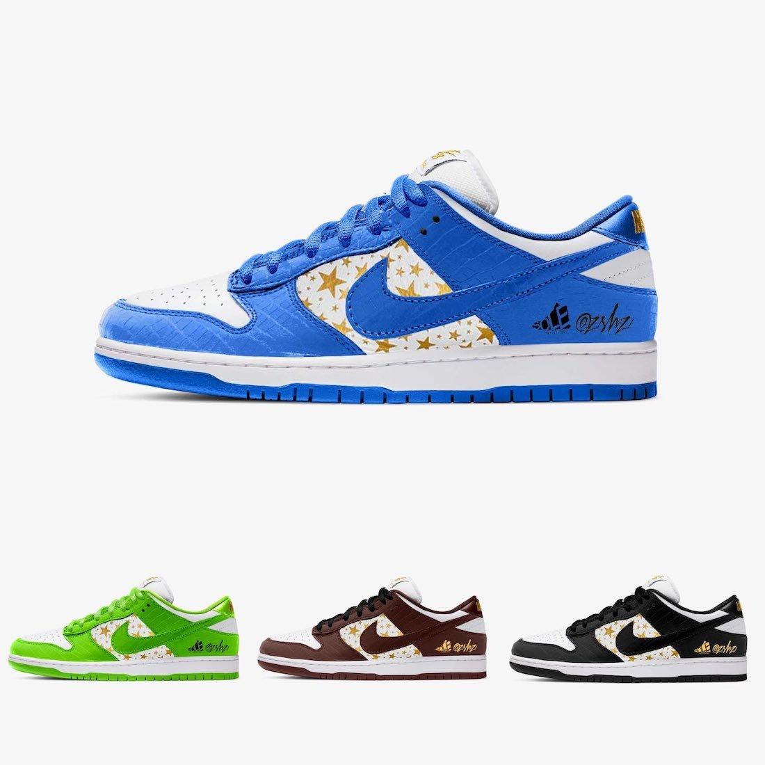 联名确认!四款新配色Supreme x Nike SB Dunk Low将于2021年发布