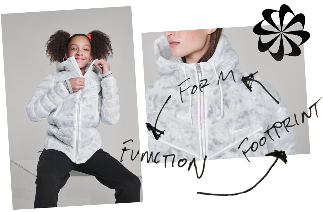 设计师讲述Nike NSW Marble Ecodown Jacket保暖夹克设计理念