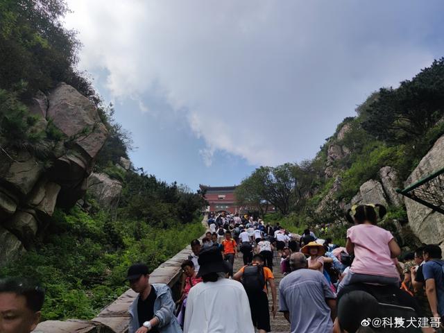 「科技犬游记」四个半小时登顶泰山玉皇顶,还有别称叫“鬼都”