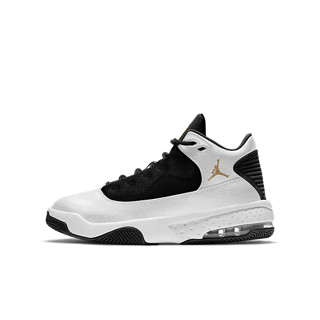 Air Jordan Max Aura 2 'White Black Gold' GS
