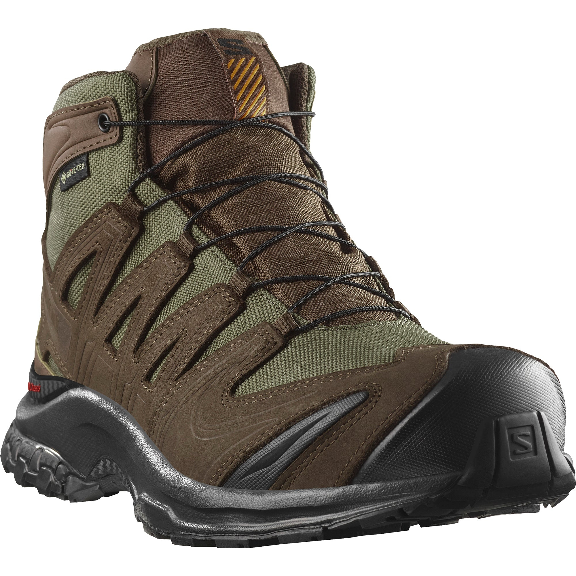 SALOMON XA Textile, Leather Cushioning Abrasion Resistant Waterproof And Breathable Mid top Mountaineering Hiking Shoes