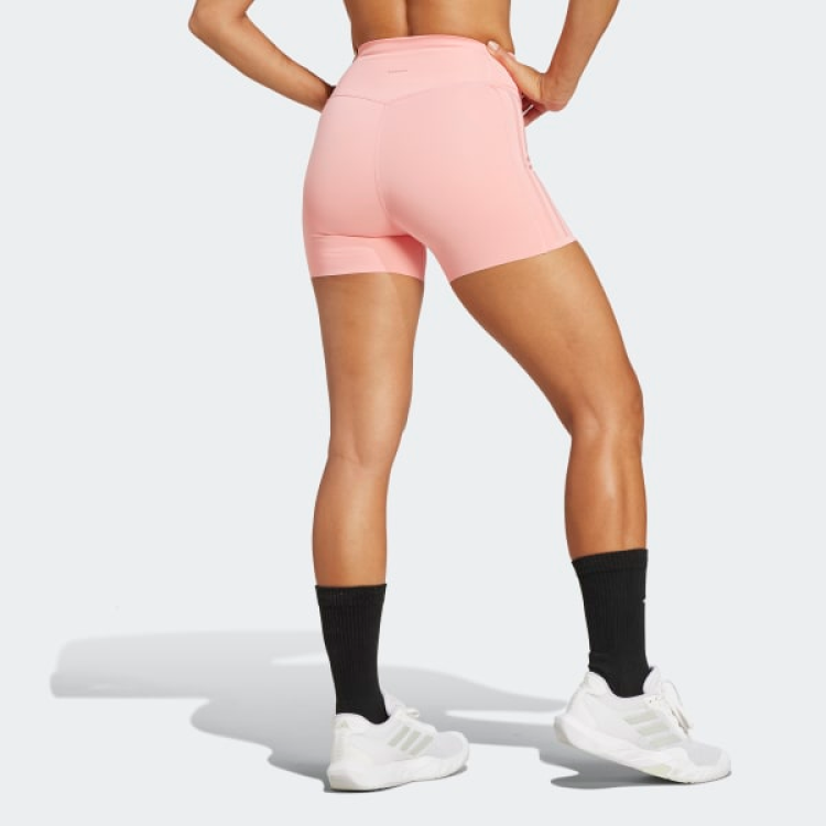 Adidas Free Shipping With AdiClub Optime 4 Inch Raw Cut Hem Leggings
