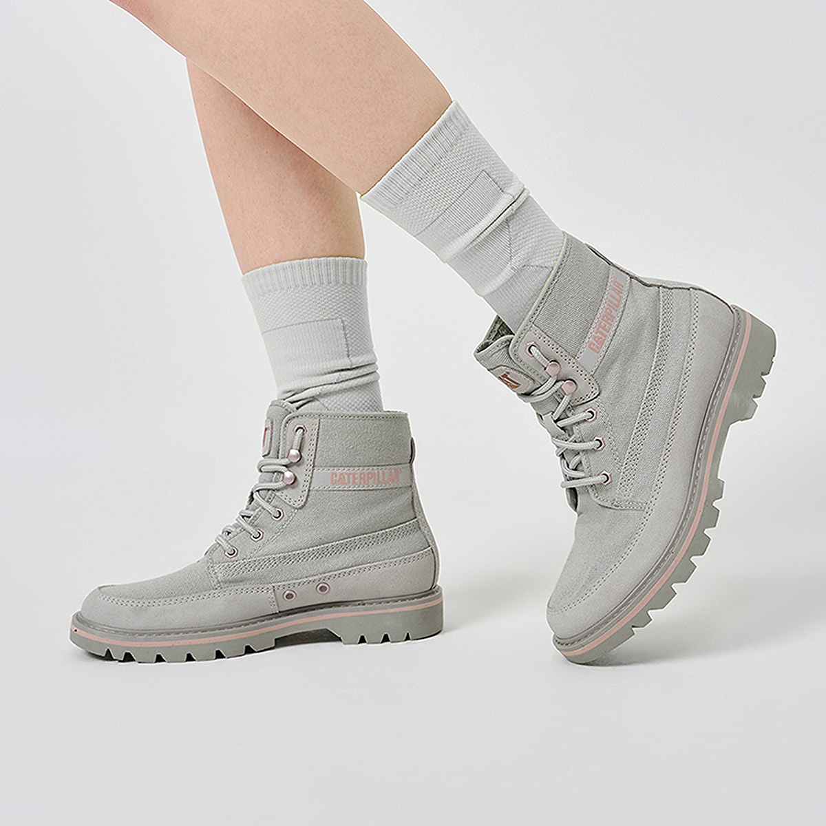 Женские сапоги CAT SS26 (серые) — фото 8