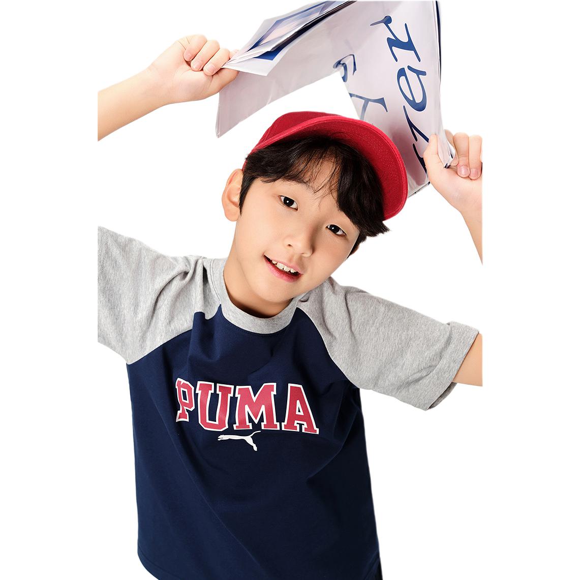 Унисекс футболка PUMA (сине-серый) — фото 4
