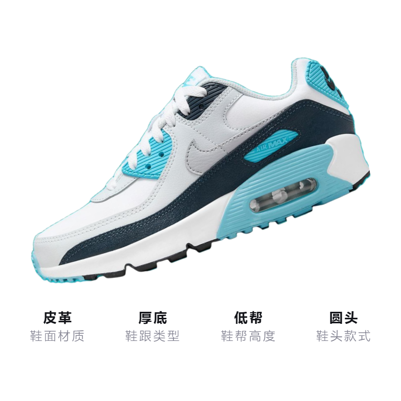 Детские кроссовки Nike (белые) — фото 3
