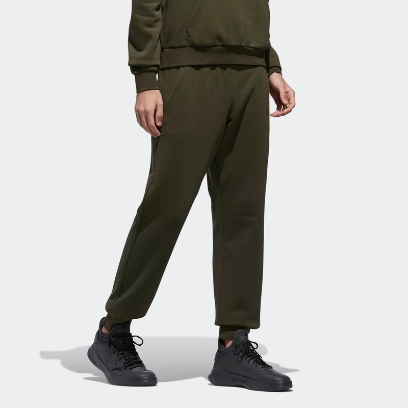 Мужские штаны adidas neo Casual Pants (армейский зеленый) — фото 5