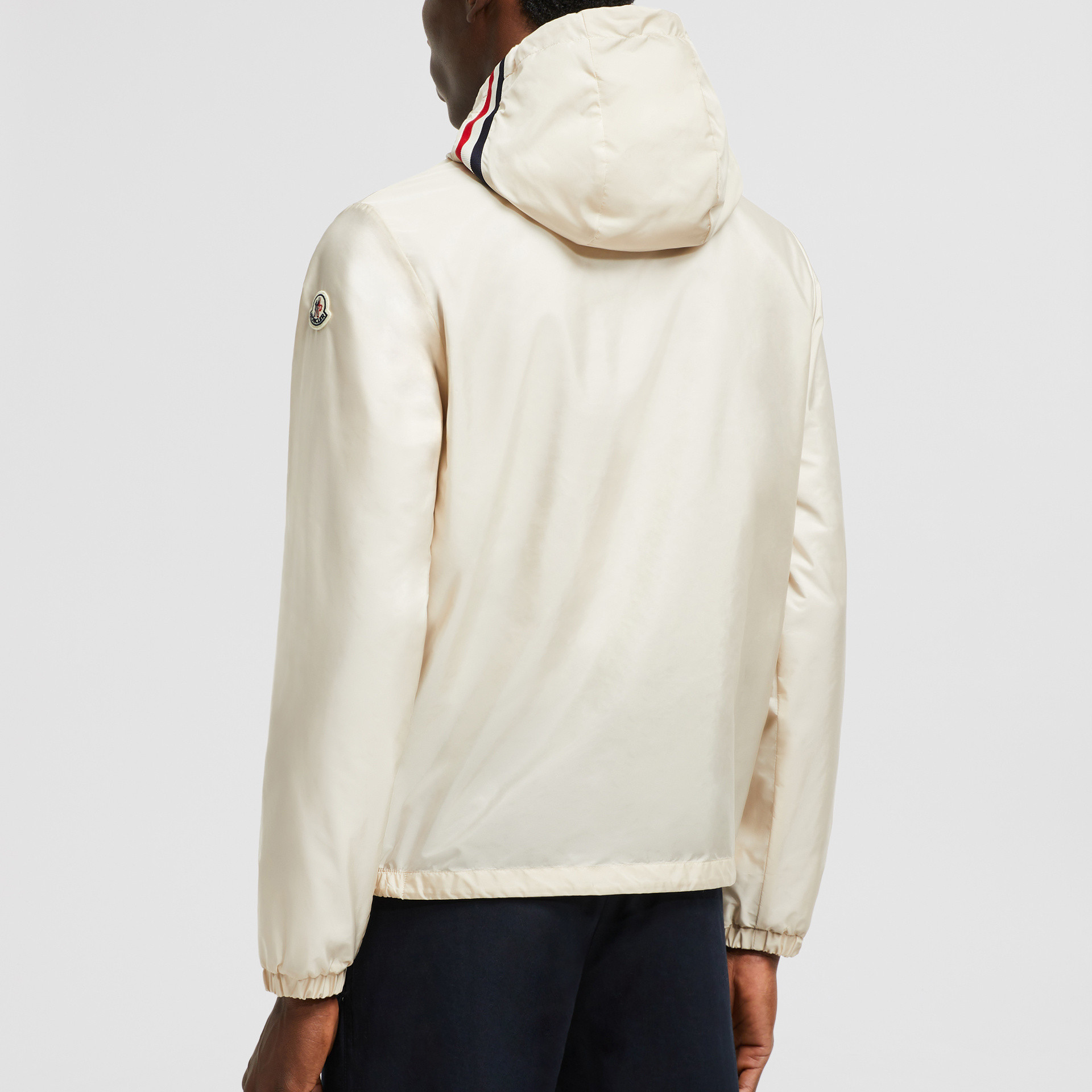 Мужская куртка Moncler (бежевая) — фото 4