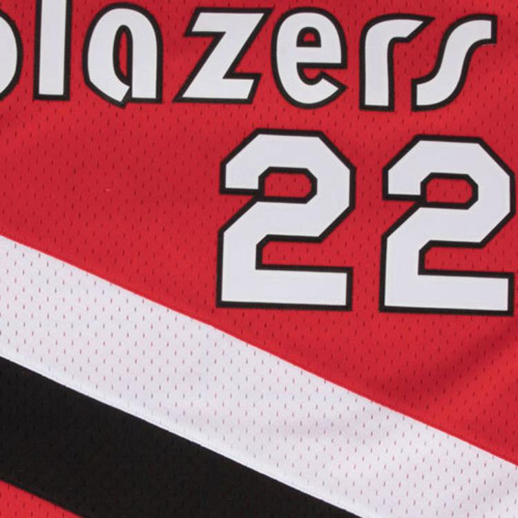 Bape X Mitchell & Ness Blazers Abc Basketball Swingman Jersey