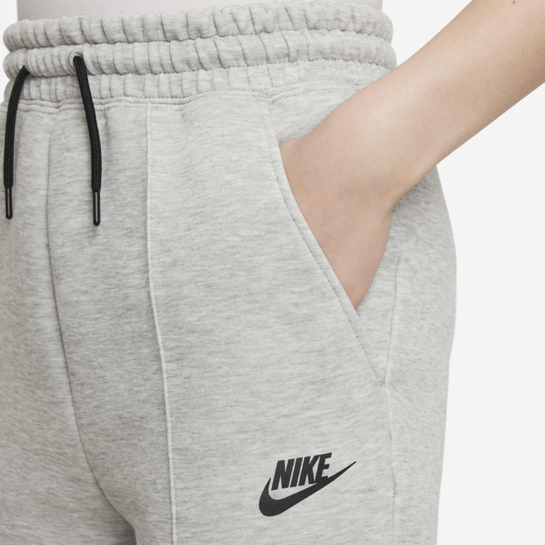 Детские штаны Nike Sportswear Tech Fleece Logo (светло-серый) — фото 4