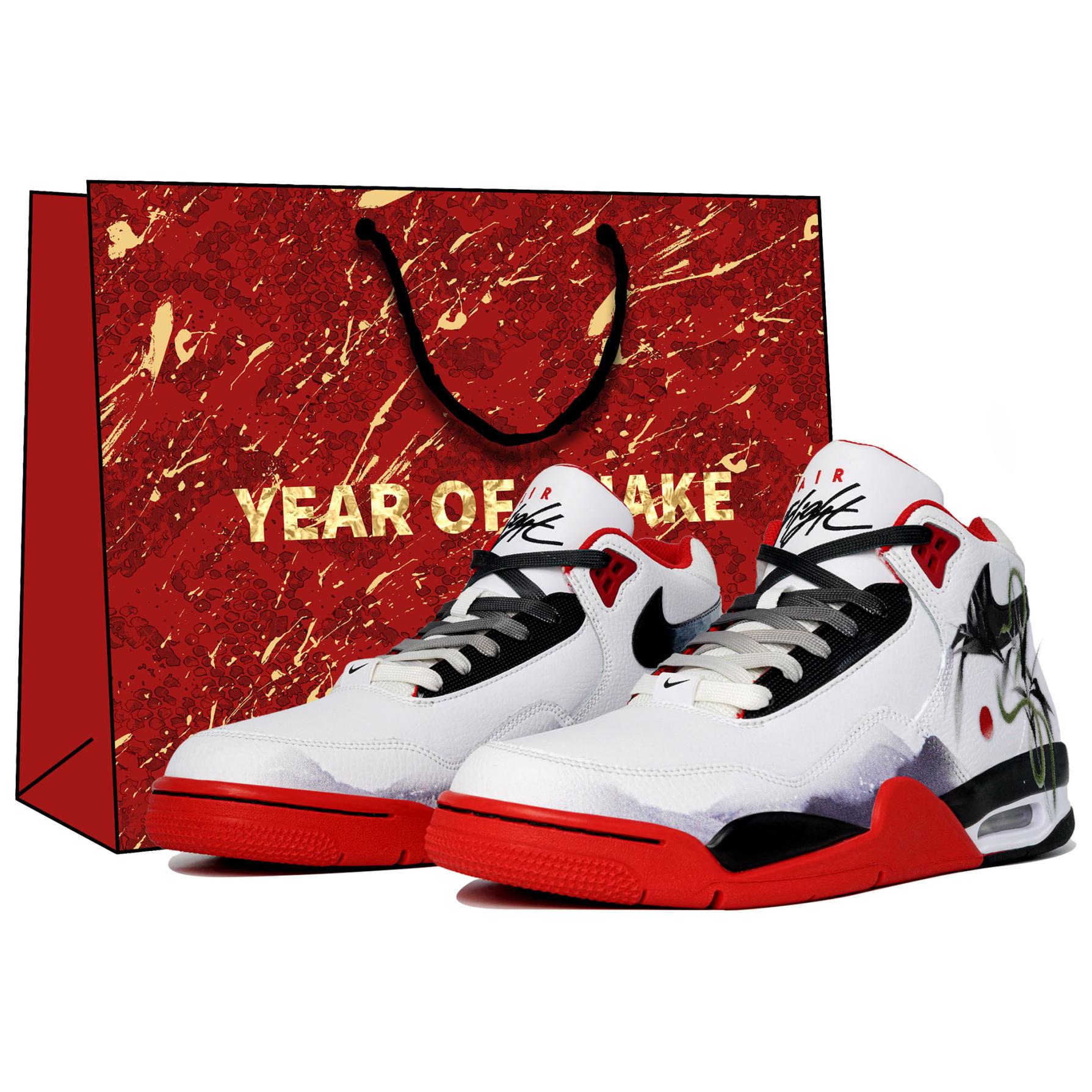 Nike Flight Legacy Slip Resistant Abrasion Resistant Slip Resistant Abrasion Resistant Mid top Vintage Basketball Shoes