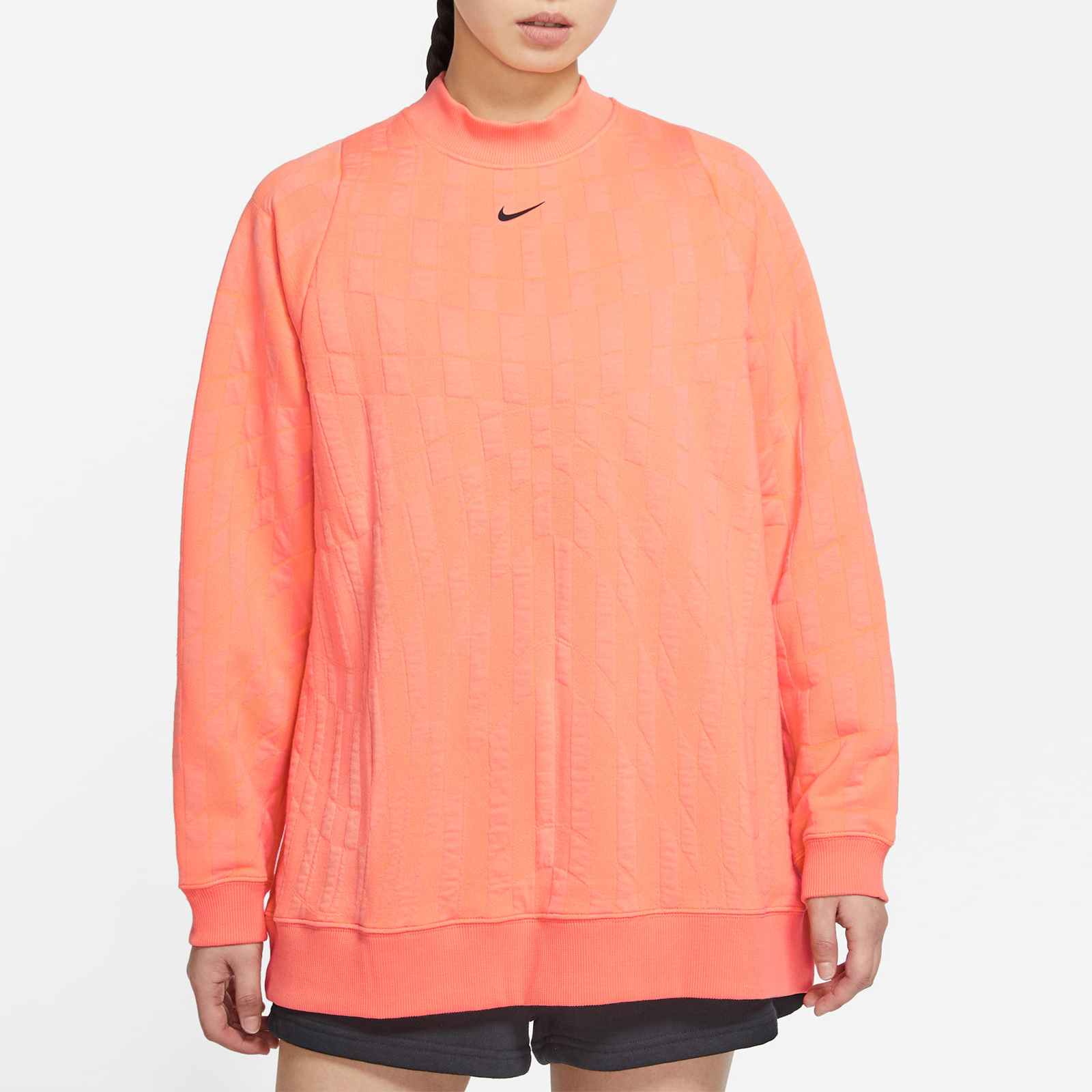 Женский свитшот Nike (оранжевый) — фото 3