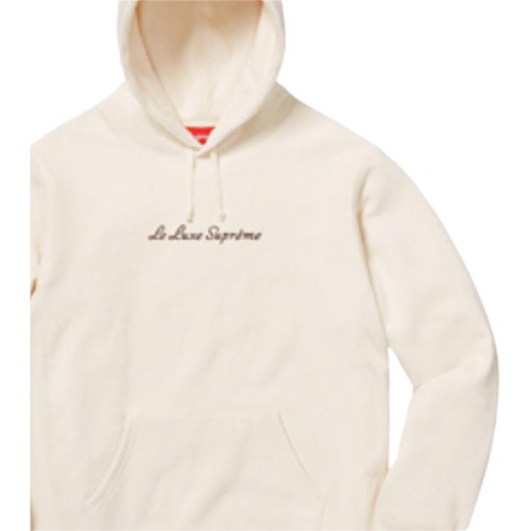 Худи Supreme SS19 Le Luxe Hooded Sweatshirt Natural (молочный) — фото 3