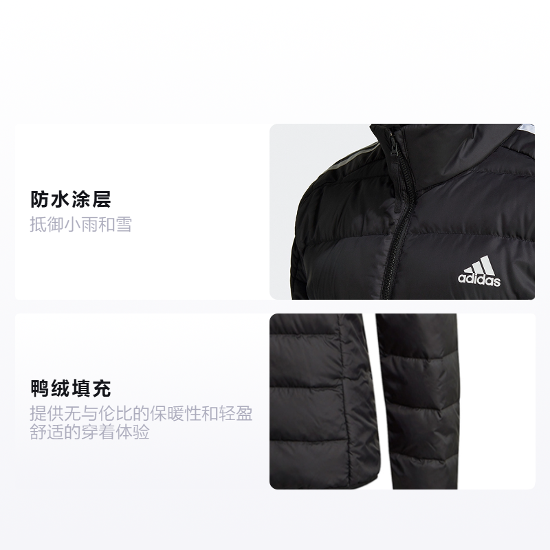 Женская куртка adidas ESSENTIALS W ESS DOWN JKT (черная) — фото 2