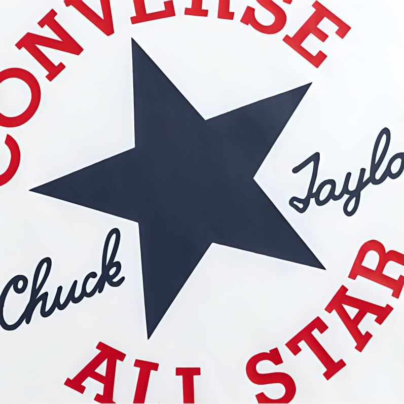 Футболка Converse T-Shirt (сине-белая) — фото 3