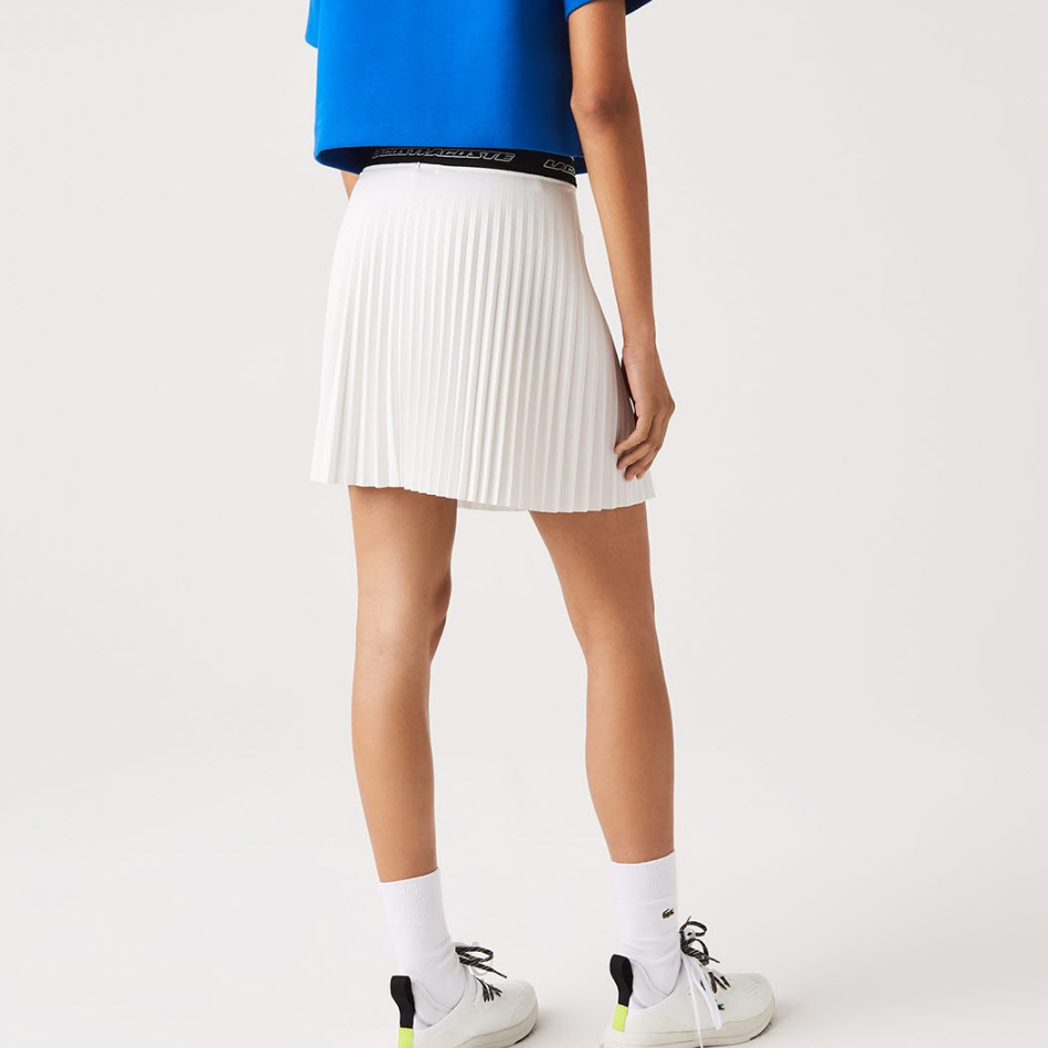 Женская юбка LACOSTE FW22 (белая) — фото 3