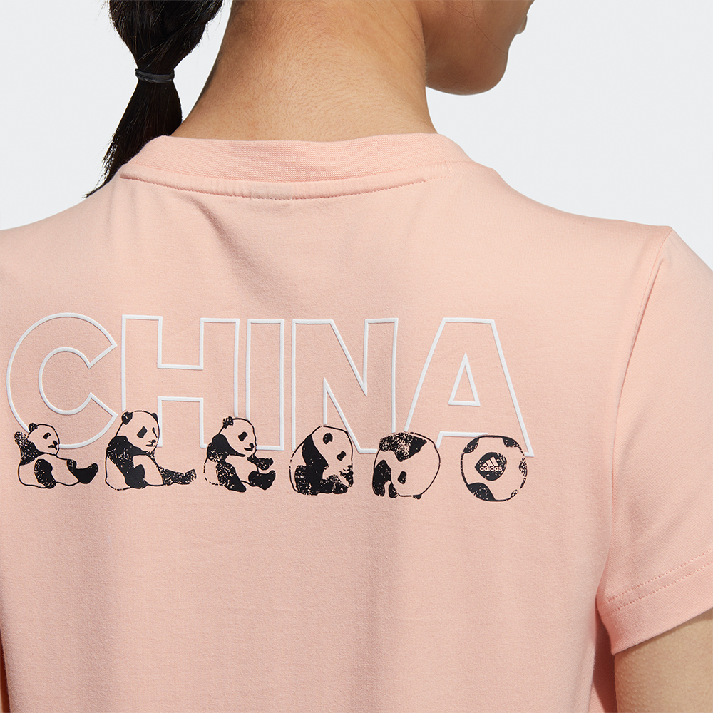 Женская футболка adidas China Tee W 2 (розовая) — фото 6