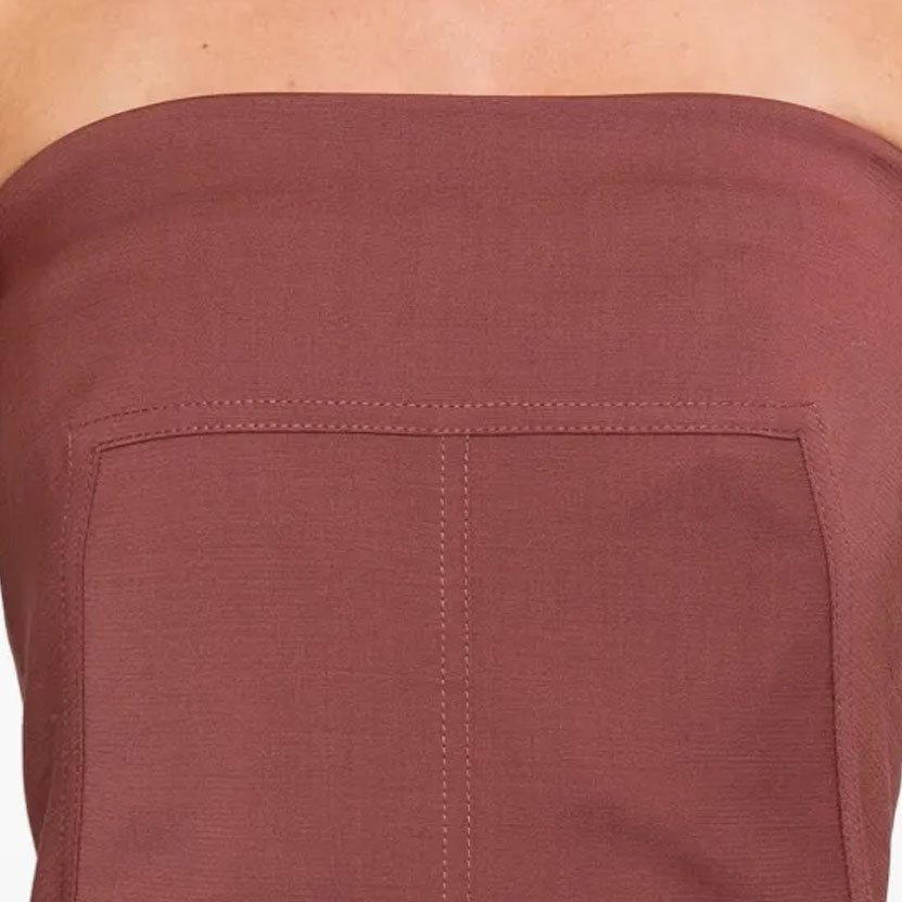 Женский топ Rick Owens Bustier (серый) — фото 5
