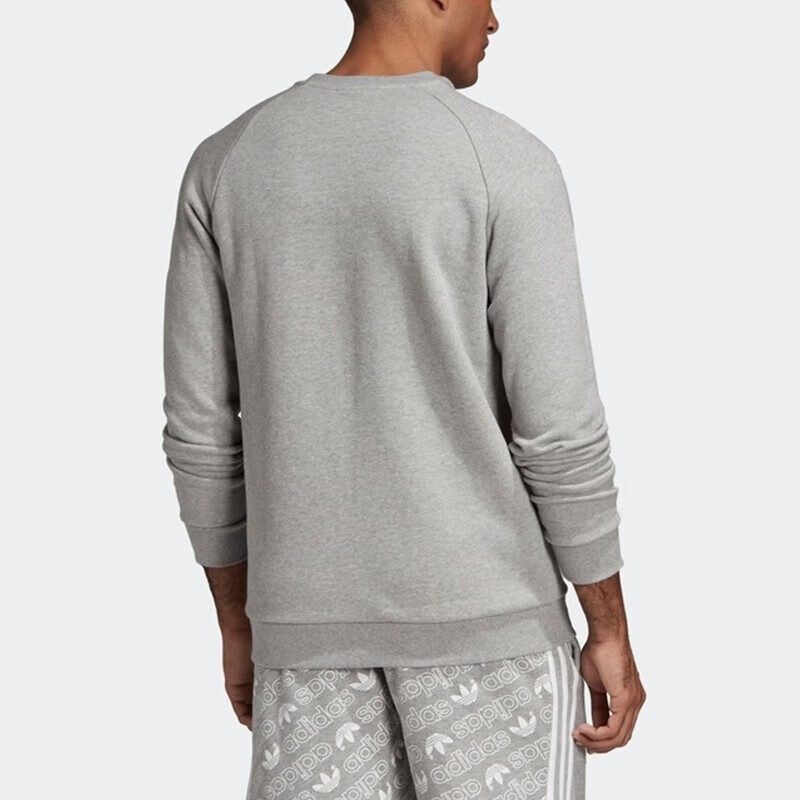 Мужское худи adidas originals Essential Crew Sweat (серое) — фото 4
