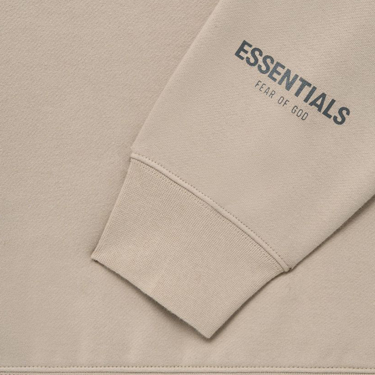 Мужские худи Fear of God Essentials FW21 Logo (коричневый) — фото 4