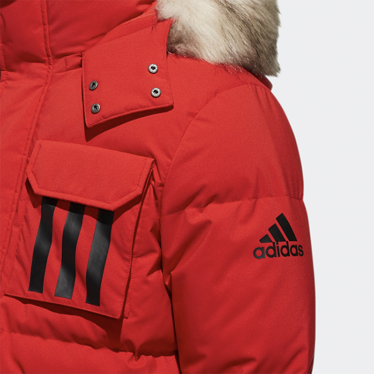 Мужская куртка adidas Down Puffa (красная) — фото 4