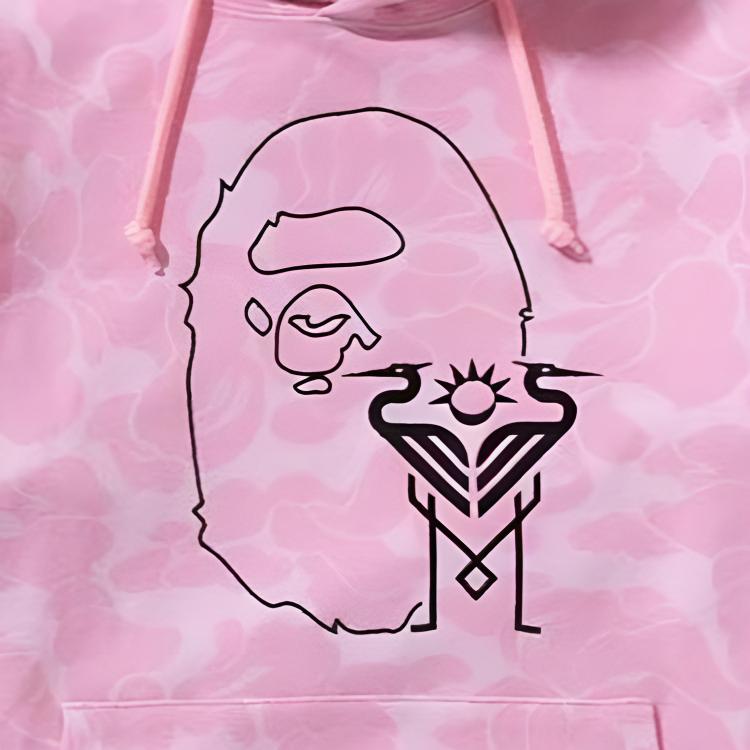 Толстовка A BATHING APE x Inter Miami CF (маскировочная) — фото 4