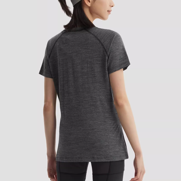 Jack Wolfskin Raglan Sleeve Running T Shirt Women’s Dark Gray