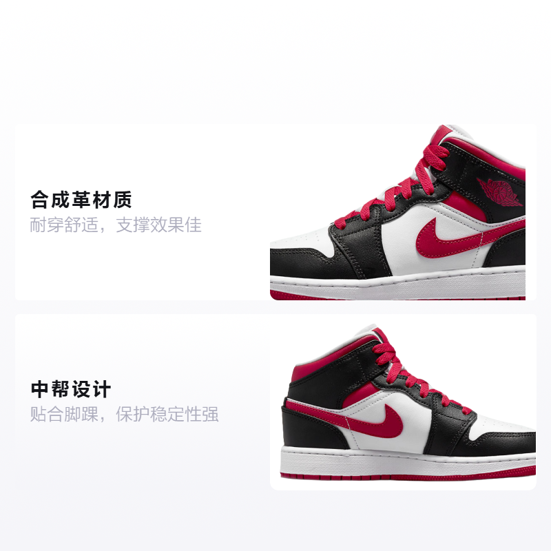 Кеды Jordan Air Jordan 1 GSA (красно-бело-черные) — Красный / белый / чёрный — фото 2