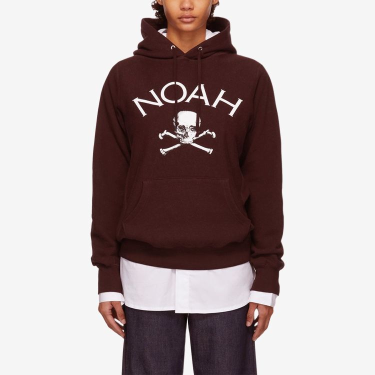 Худи NOAH Nyc Jolly Roger Hoodie (бордовое) — фото 3