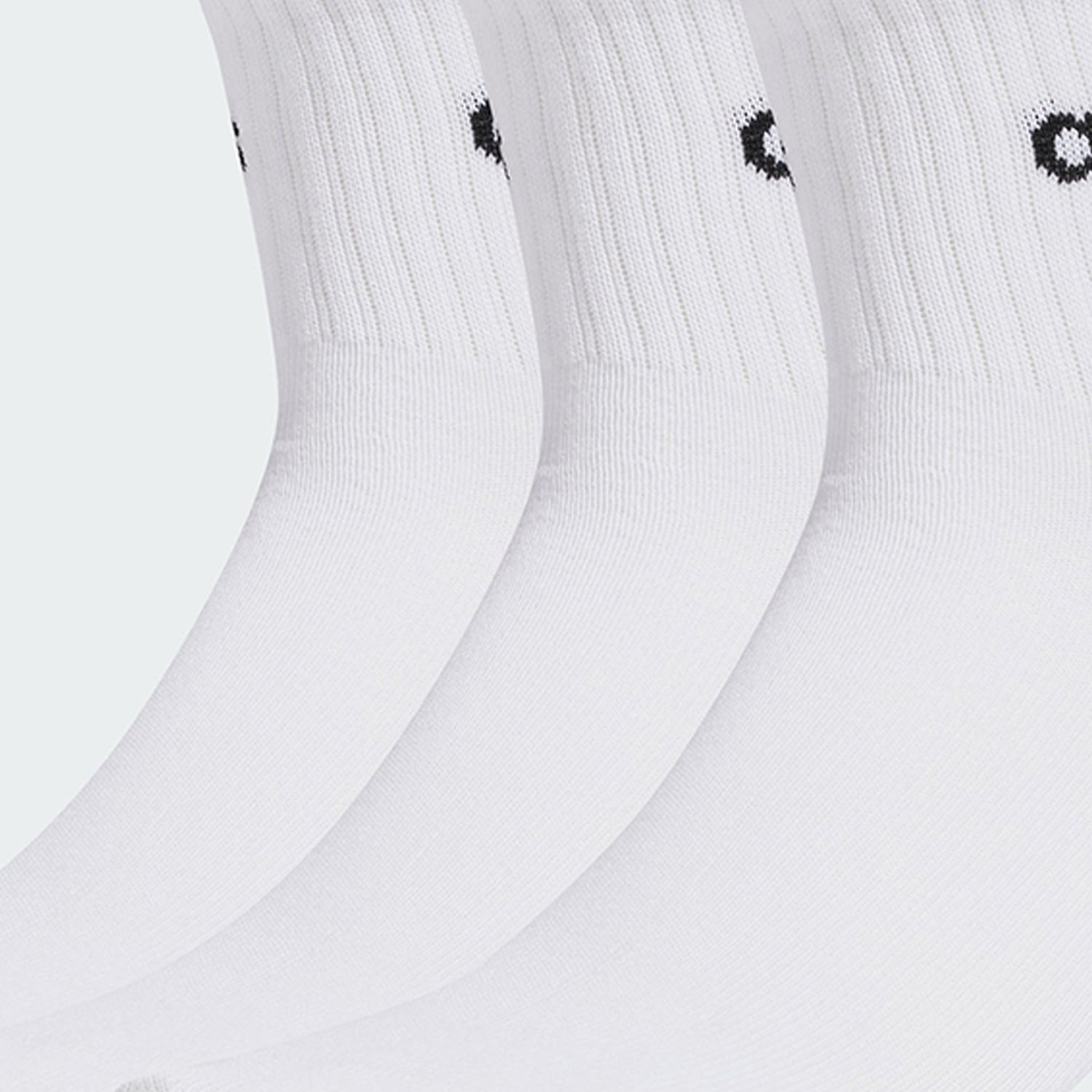 Adidas 3s Linear Crew Socks Unisex 3 Pack White