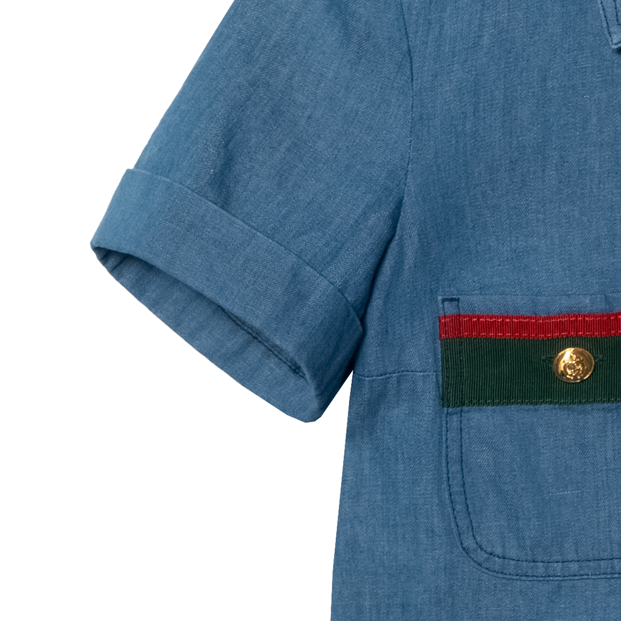 Женская футболка Gucci (синяя) — фото 3
