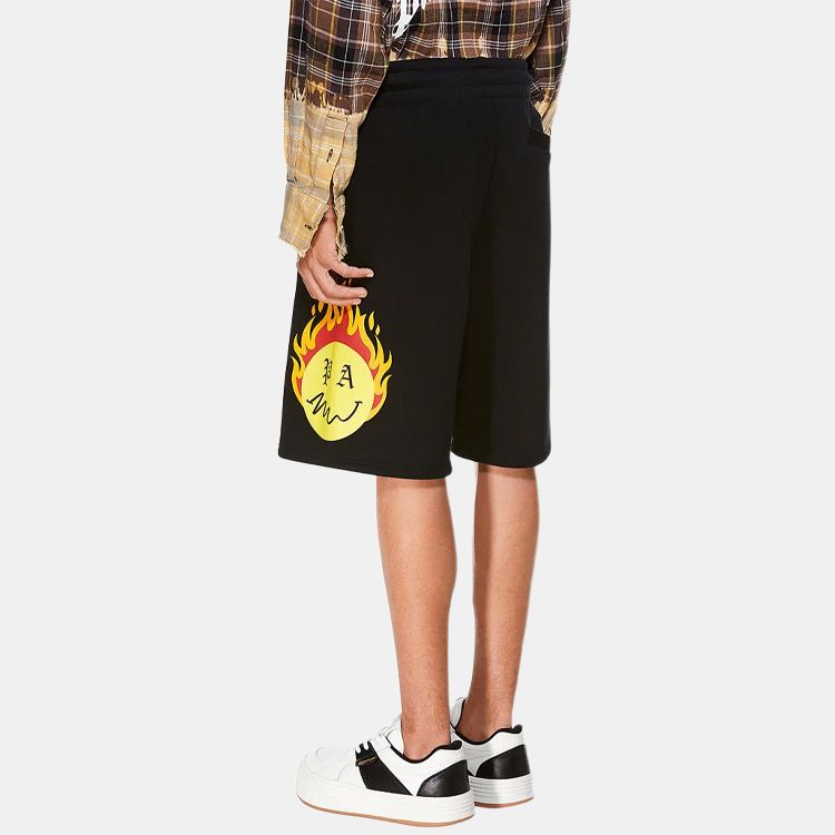 PALM ANGELS Burning Head Track Shorts