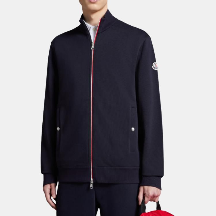 Мужская куртка Moncler (синяя) — фото 4