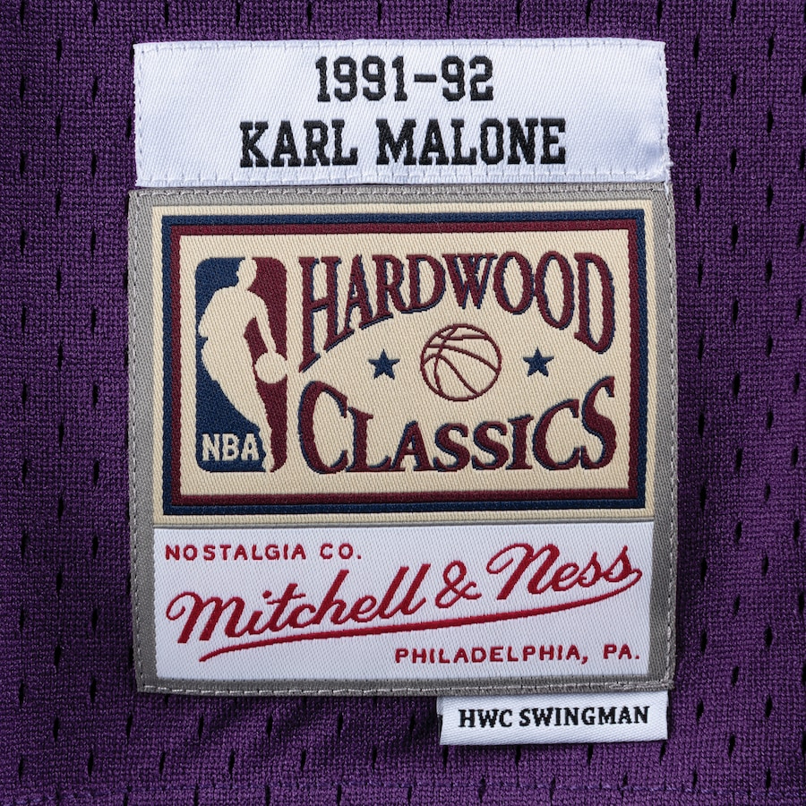 Mitchell Ness «NBA Utah Jazz 91 Karl Malone» Swingman jersey vest top