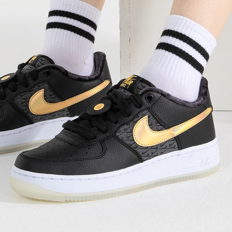 Детские кеды Nike Air Force 1 Lv8 (черный) — Чёрный — фото 6