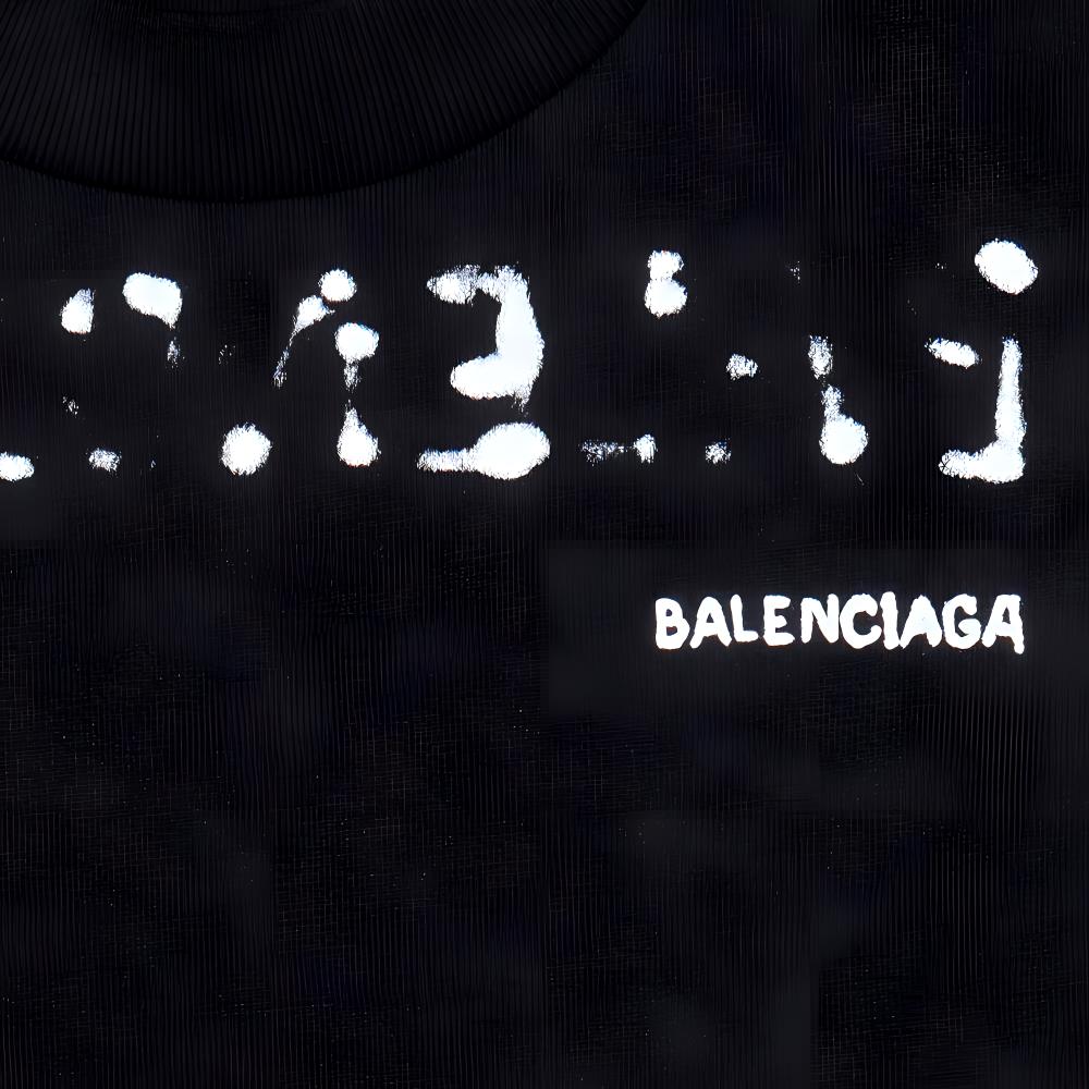 Футболка Balenciaga BalenciagaT FW23 Logo (черная) — фото 5