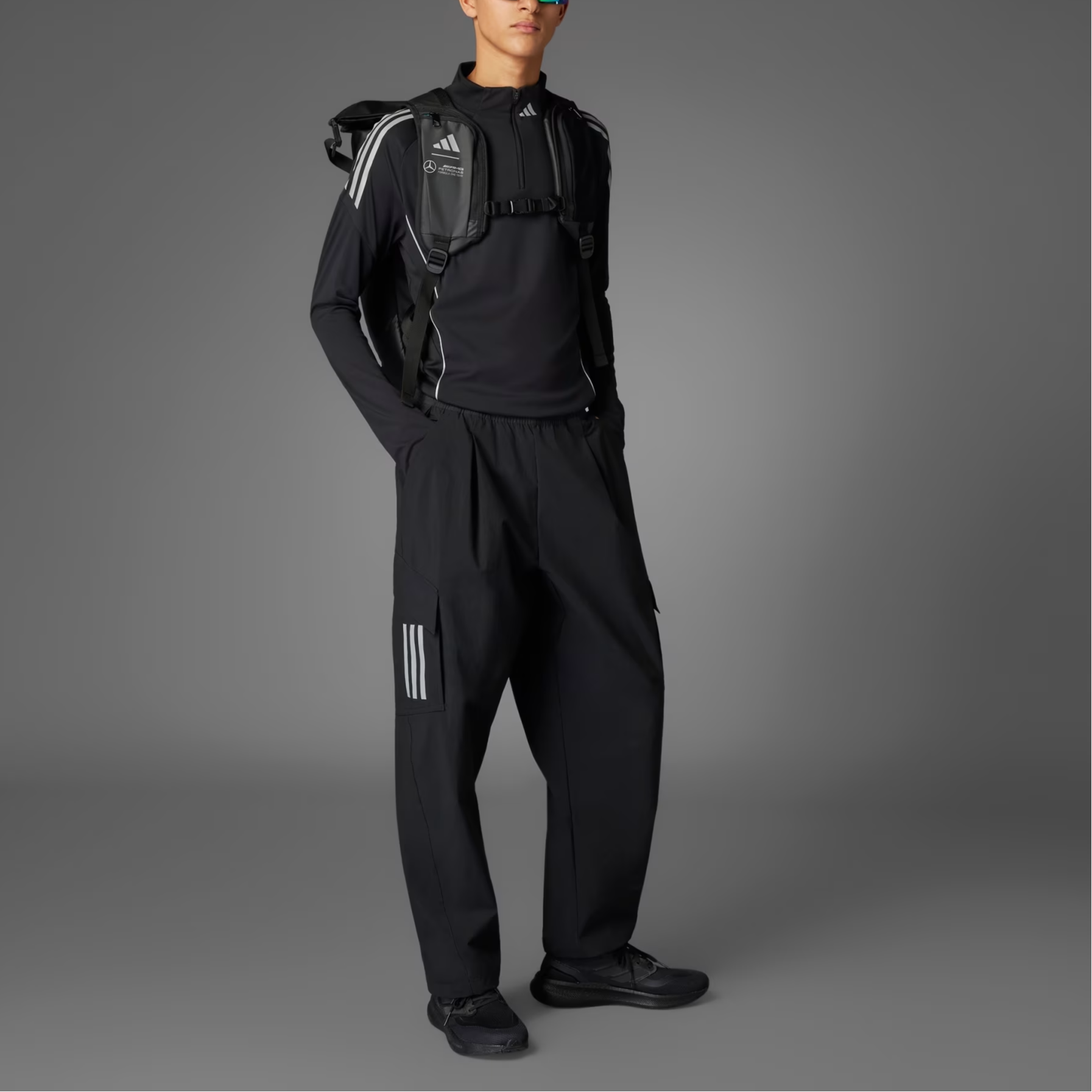 Adidas x MERCEDES AMG PETRONAS F1 TEAM Sports Pants Men’s Black/Reflective Silver